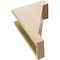 Ekena Millwork 5"W x 10"D x 15"H Classic Burlington Rough Cedar Woodgrain TimberThane Corbel, Primed Tan CORUR05X10X15BURRCPR - alternate 4
